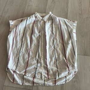 Madewell women striped top size L
